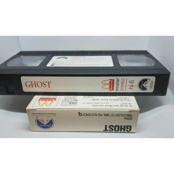 Ghost VHS Tape 1991 Patrick Swayze Demi Moore Whoopi Goldberg Throwback - Picture 10 of 10